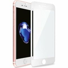 Adaman Apple iPhone 7 - 8 ve SE uyumluTemperli Beyaz Ekran Koruyucu Kırılmaz Cam