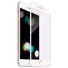 Adaman Apple iPhone 7plus - 8plus Için Temperli Beyaz Ekran Koruyucu Kırılmaz Cam