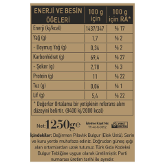 Pilavlık Bulgur Elek Üstü (1250 Gr)