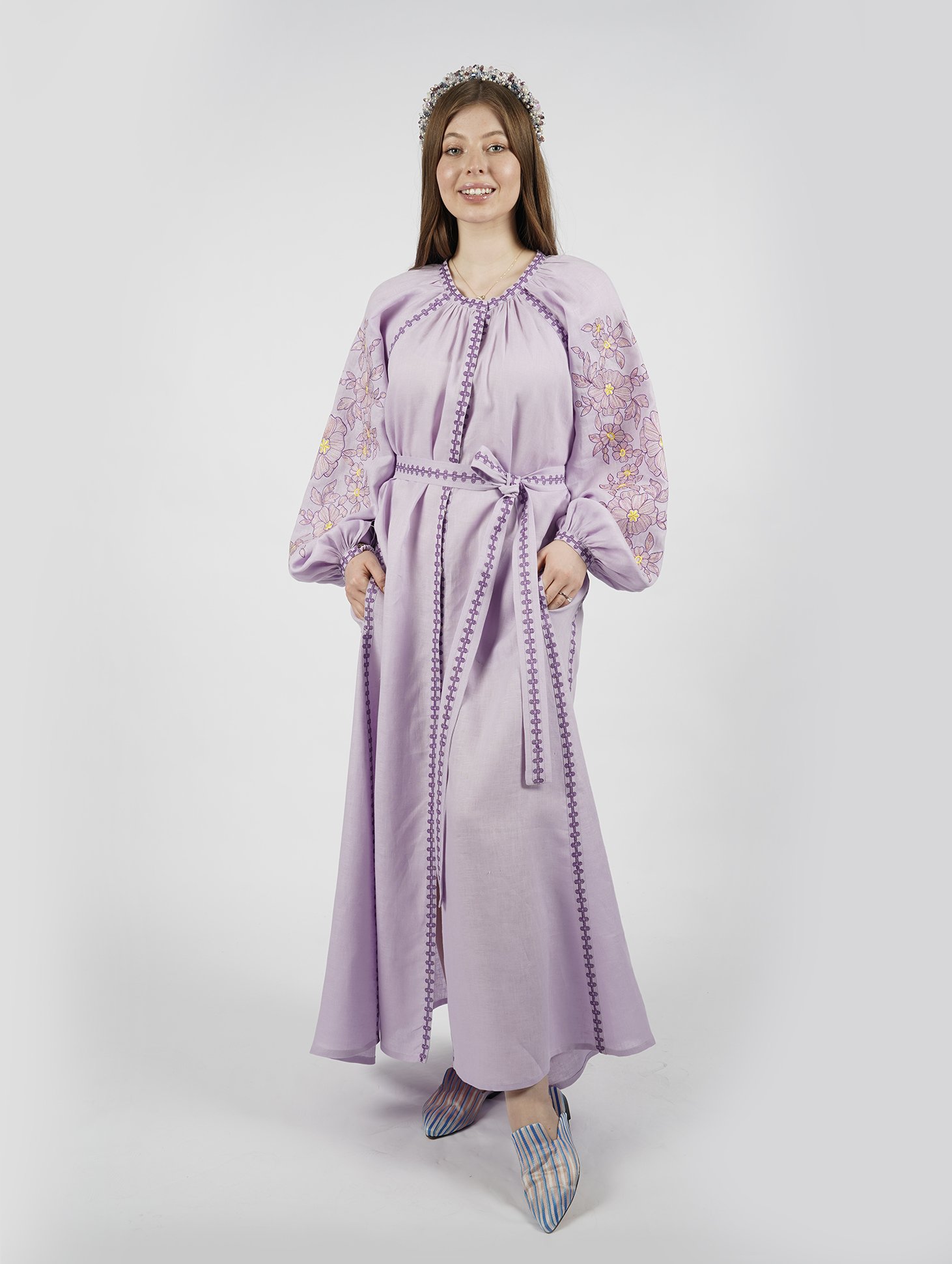 Çiçek Nakışlı Kimono