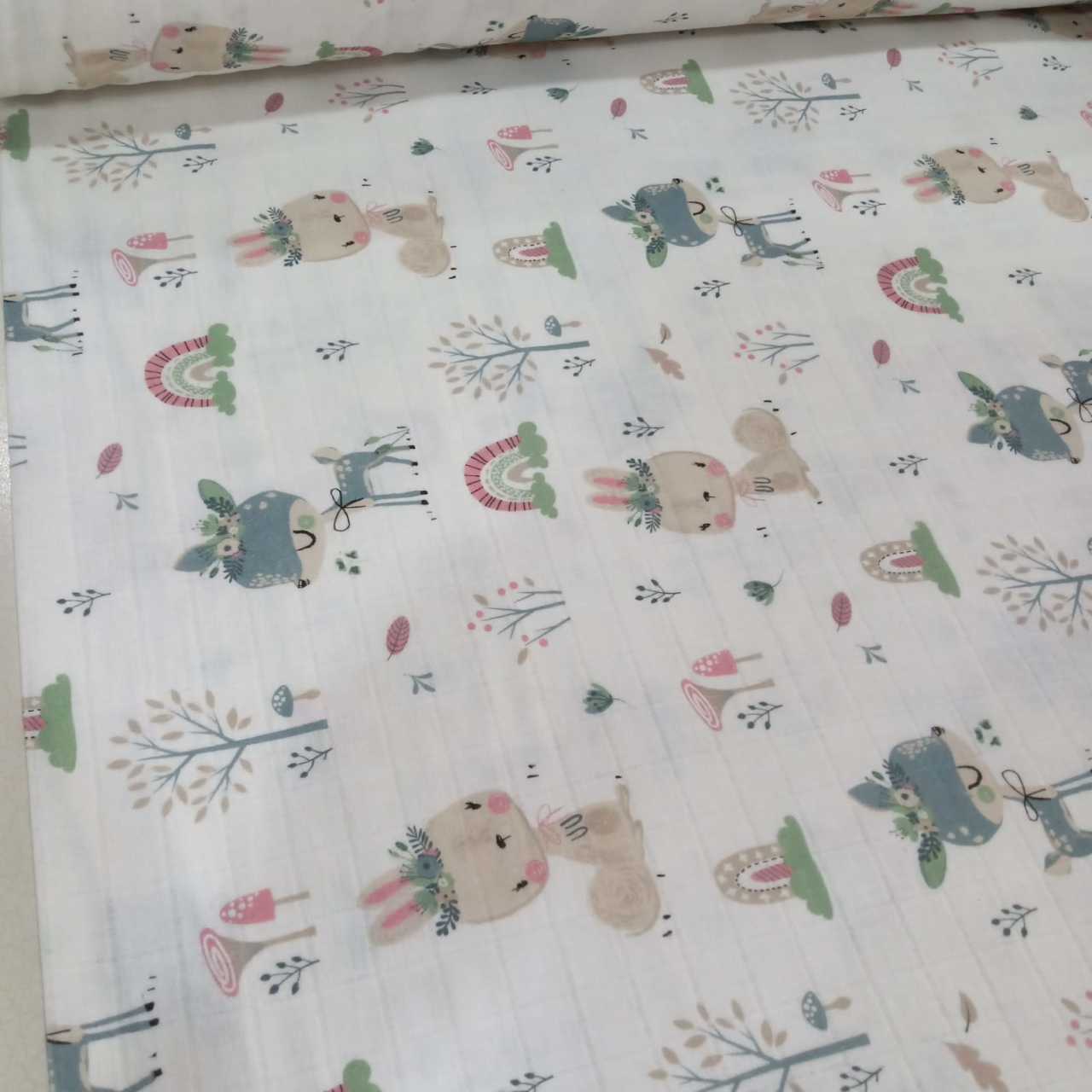 Renkli Bambi Müslin Bezi