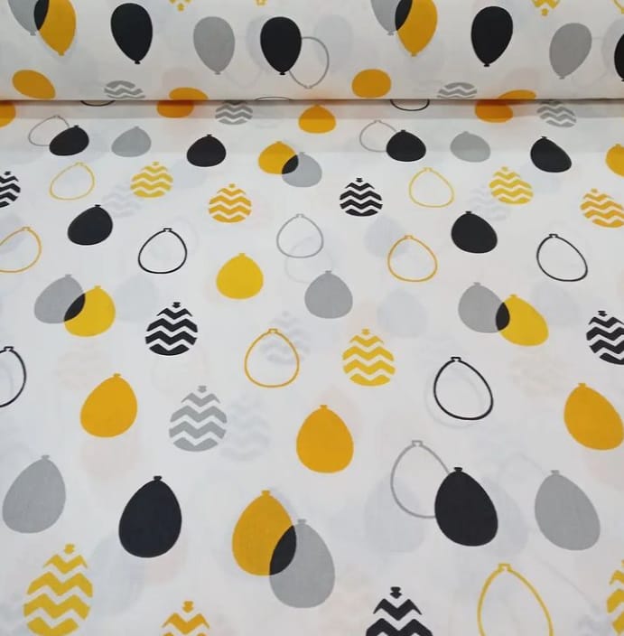 Sarı Balon Poplin Kumaş