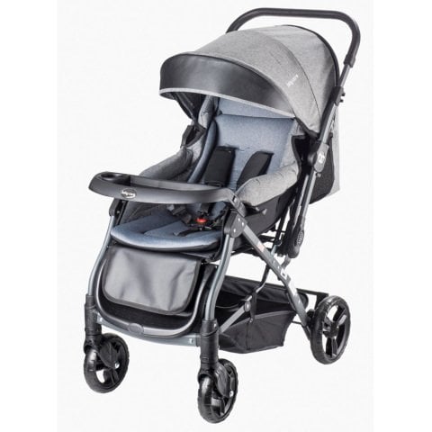Baby Care BC-65 Siyah Capron Çift Yönlü Bebek Arabası