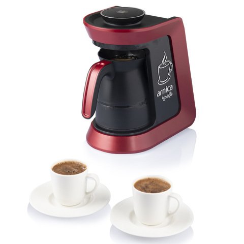 Arnica IH32053 Köpüklü Otomatik Kırmızı Türk Kahve Makinesi