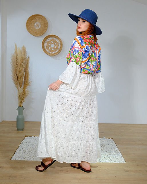 BELDEN BAĞLAMALI ELBİSE