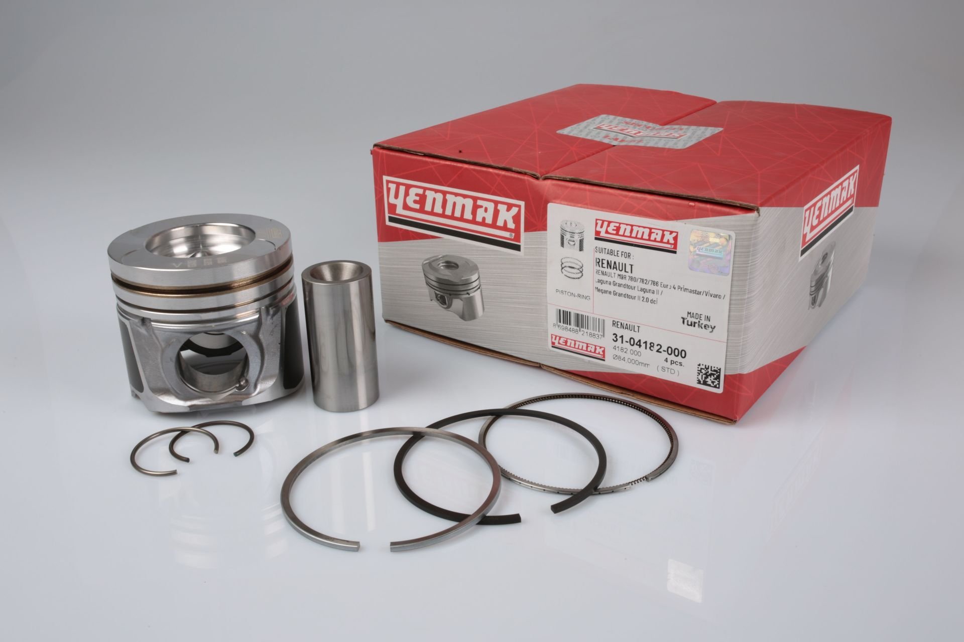 Motor Piston Segman'lı STD (ADET) | Renault Trafic 2, Koleos 1, Latitude, Laguna 3 2.0 Dci M9R