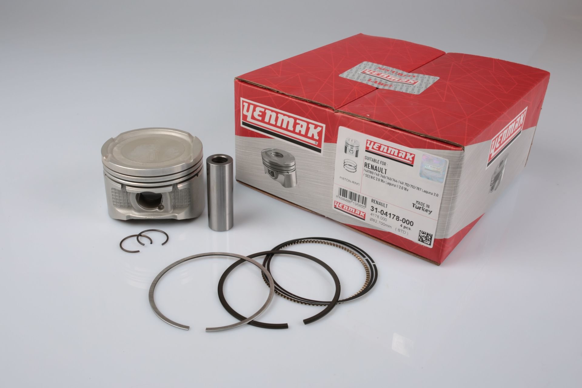 Motor Piston Segman'lı STD (Adet) | Renault Laguna 2, Megane 2, Scenic 2 2.0 16V F4R