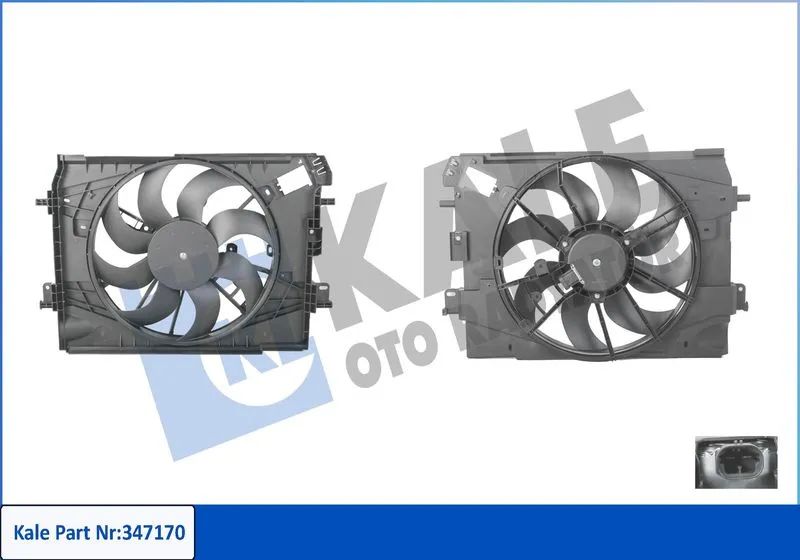 Komple Fan + Motor + Şase | Renault Clio 4, Captur 1.2 TCE H5F - 1.5 Dci K9K