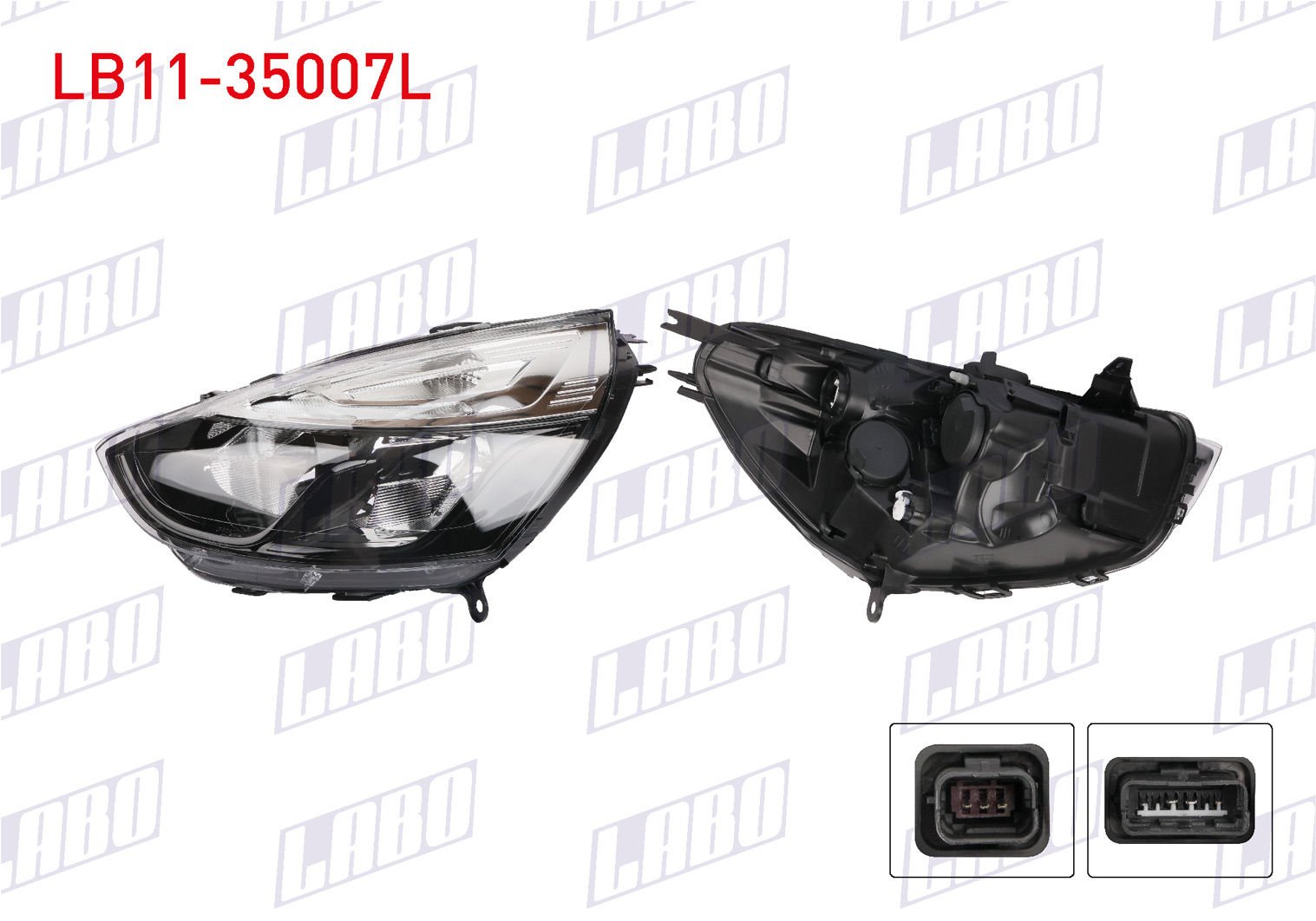 Ön Sol Far Lambası (Siyah) | Renault Clio 4 (2016-2020)