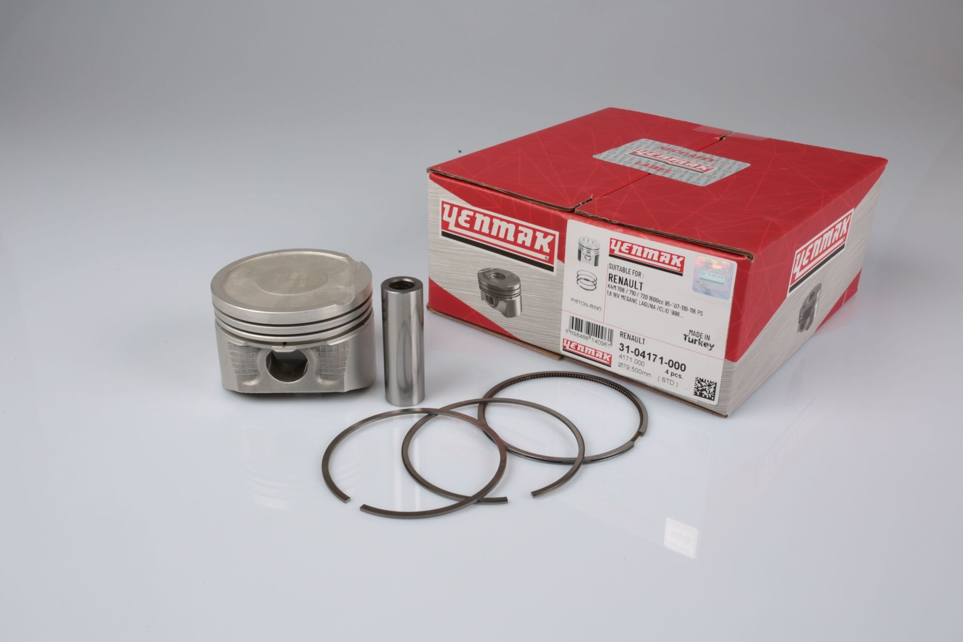 Motor Piston Segman'lı STD (ADET) | Renault Megane 1, Laguna 1, Clio 2, Scenic 1 1.6 16V K4M