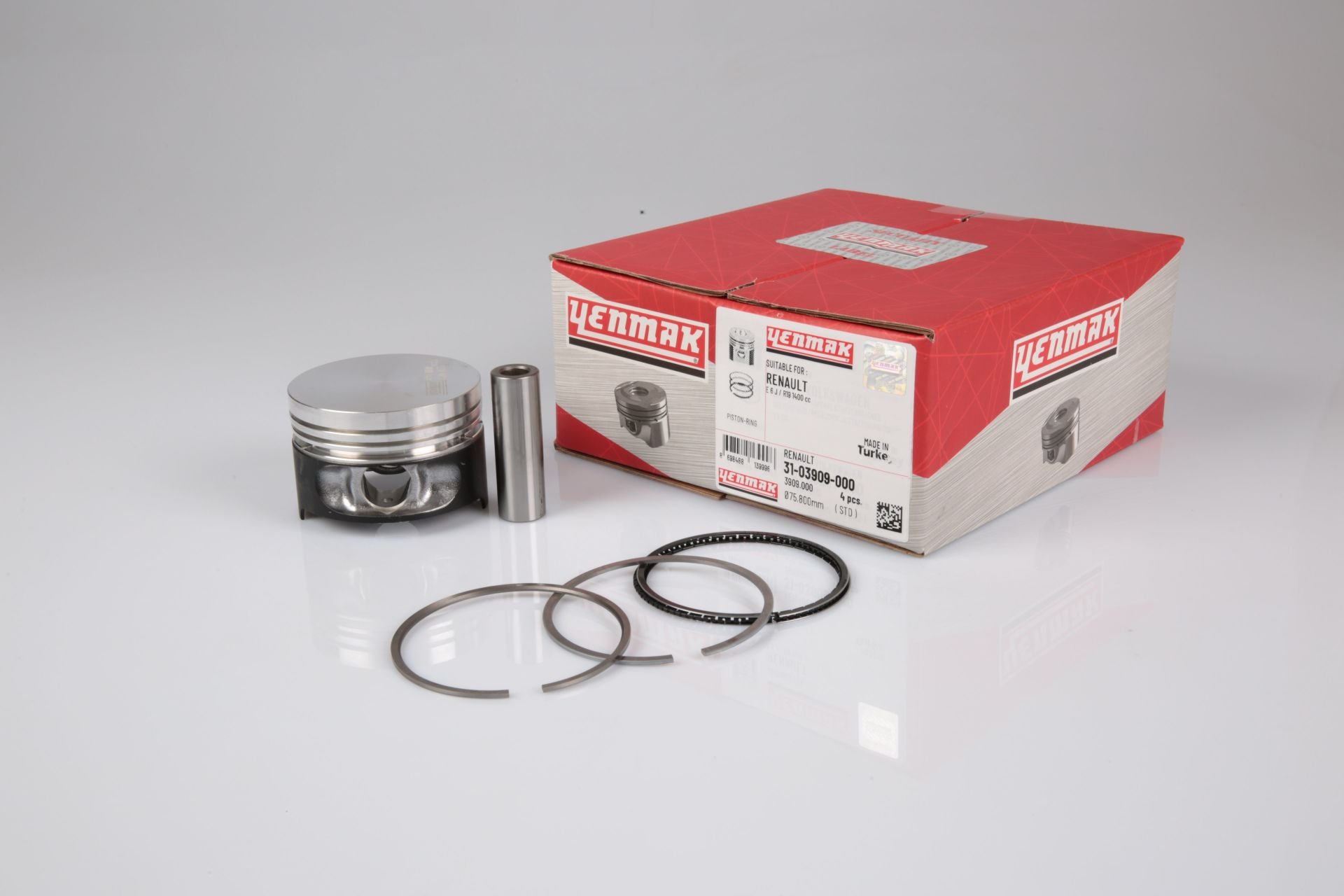Motor Piston Segman'lı STD (ADET) | Renault R9, R19, Clio 1-2, Kangoo 1.4i 8V E7J