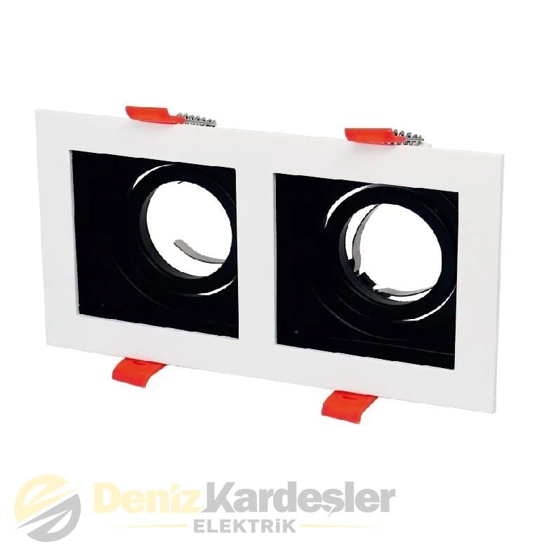 CATA PARS KARE SPOT (İKİLİ BEYAZ+SİYAH)