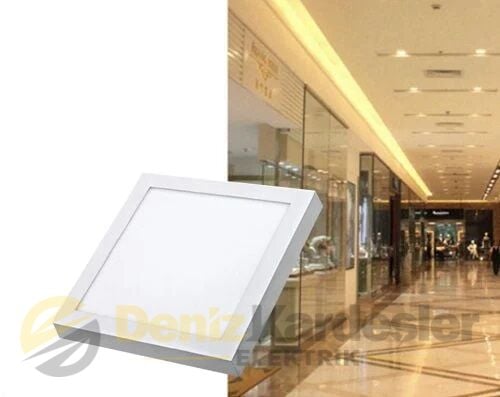 CATA 30W SIVA ÜSTÜ LED PANEL (KARE) (GÜNIŞIĞI)