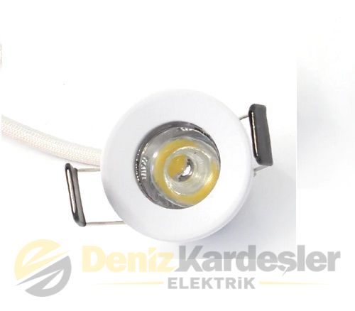 CATA 1,5W YILDIZ SPOT POWER LEDLİ BEYAZ KASA (AMB