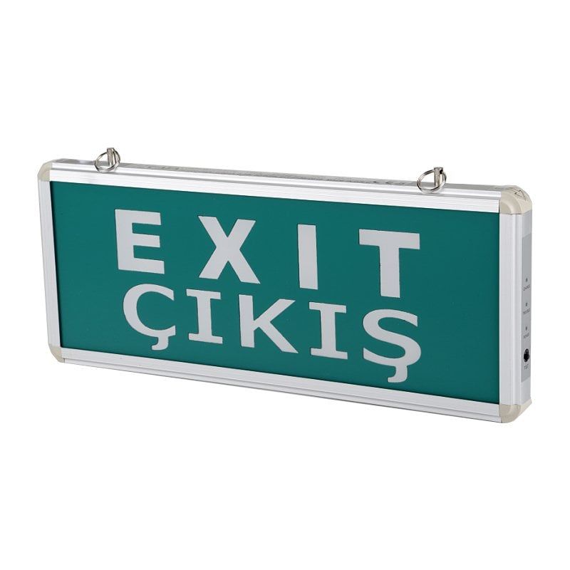 CATA 3W EXIT ÇIKIŞ ARMATÜRÜ LEDLİ 3 SAAT AKÜLÜ