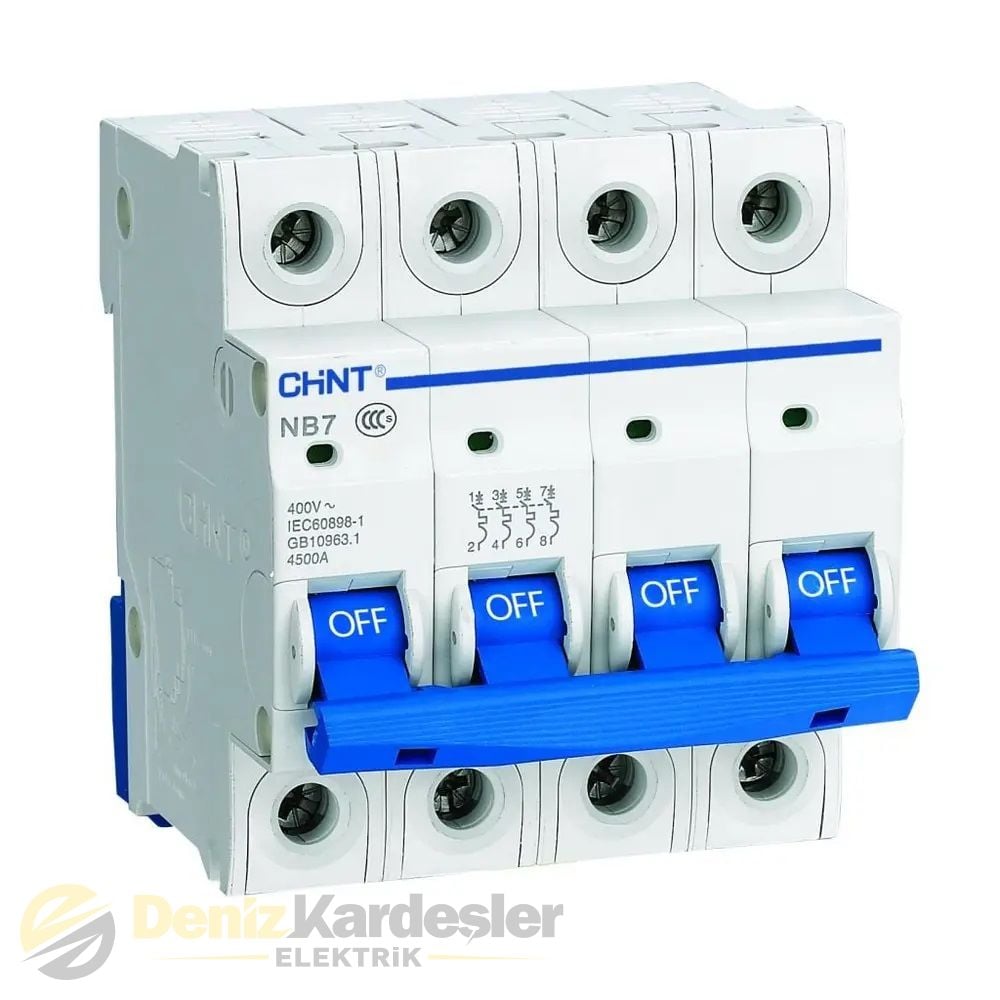 CHİNT NB7 4 KUTUP 6KA C/40A OTOMATİK SİGORTA
