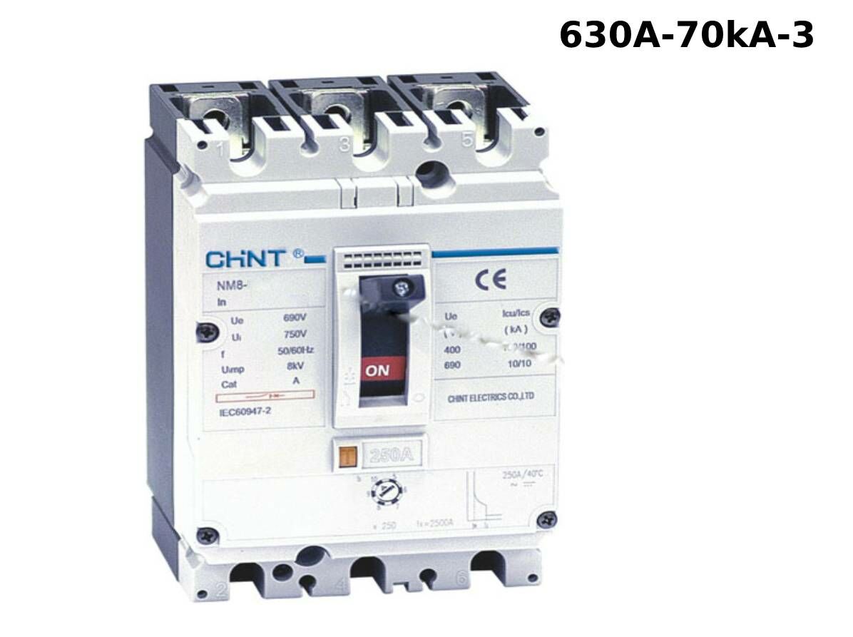 CHİNT NM8-630S 3 KUTUP 630A 70KA