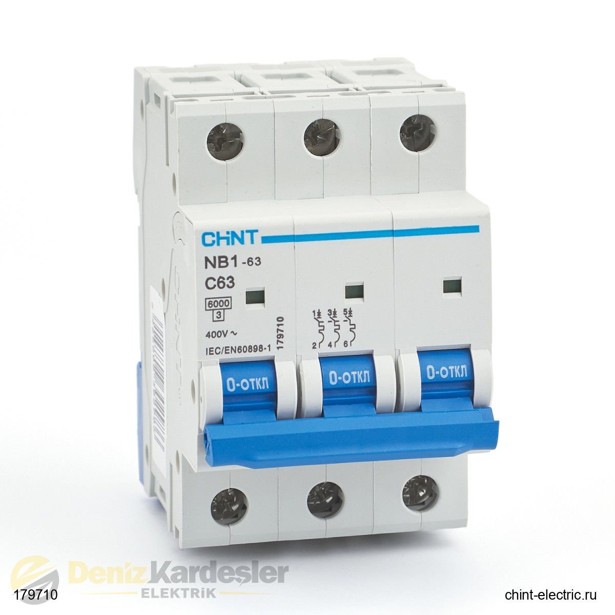 CHİNT NB7 3 KUTUP 6KA C/63A OTOMATİK SİGORTA