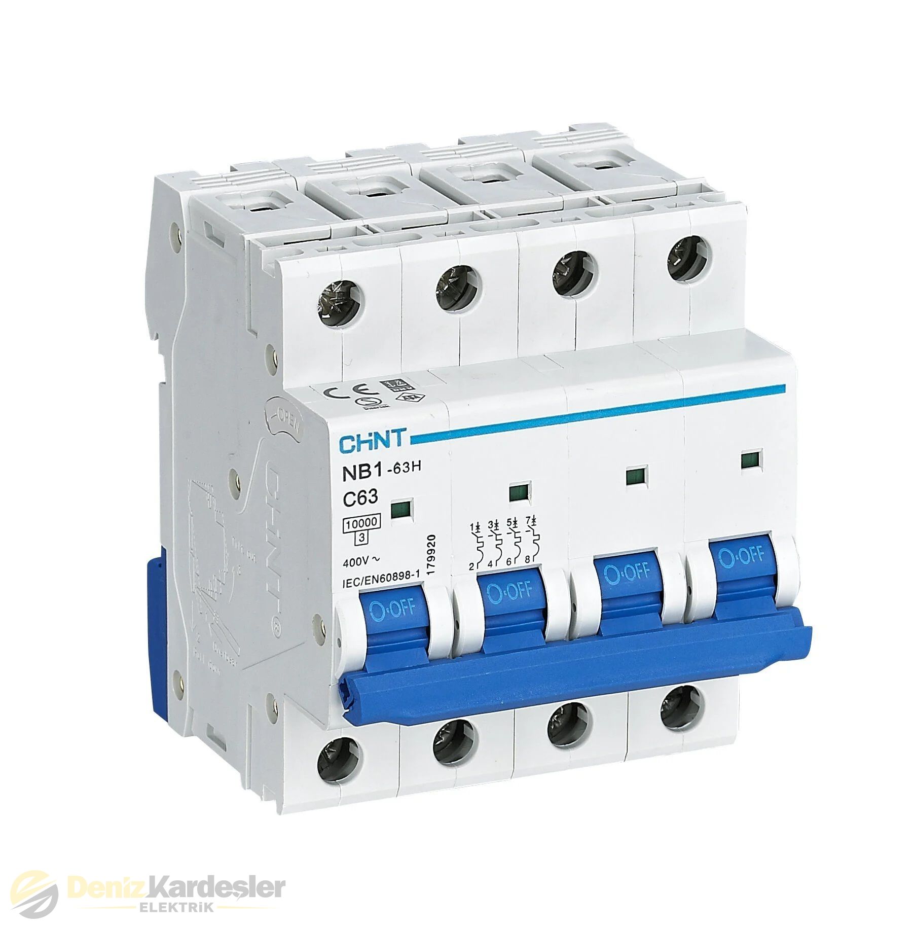 CHİNT NB1 4 KUTUP 10KA C/32A OTOMATİK SİGORTA