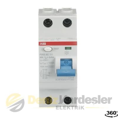 ABB F202 AC-25/0.03 2x25A 30mA K.AKIM RÖLESİ 10kA