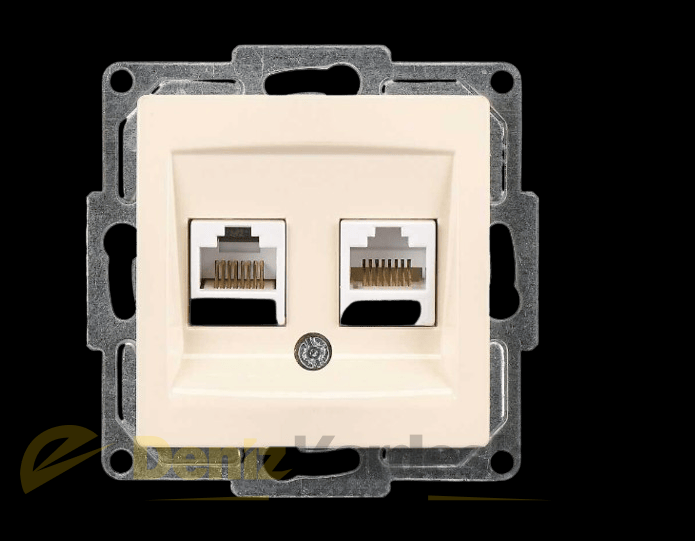 GÜNSAN VİSAGE KREM DATA+TELEFON (CAT6+CAT3 ) PRİZ