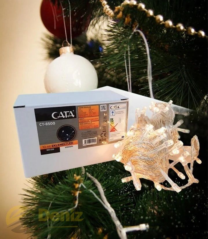 CATA 10MT EKLENEBİLİR (100 LEDLİ) BEYAZ