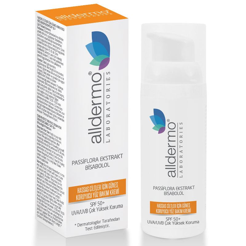 ALLDERMO HASSAS CİLT-GÜNEŞ KOR. SPF 50+ YÜZ BAK.KR. 50 ML