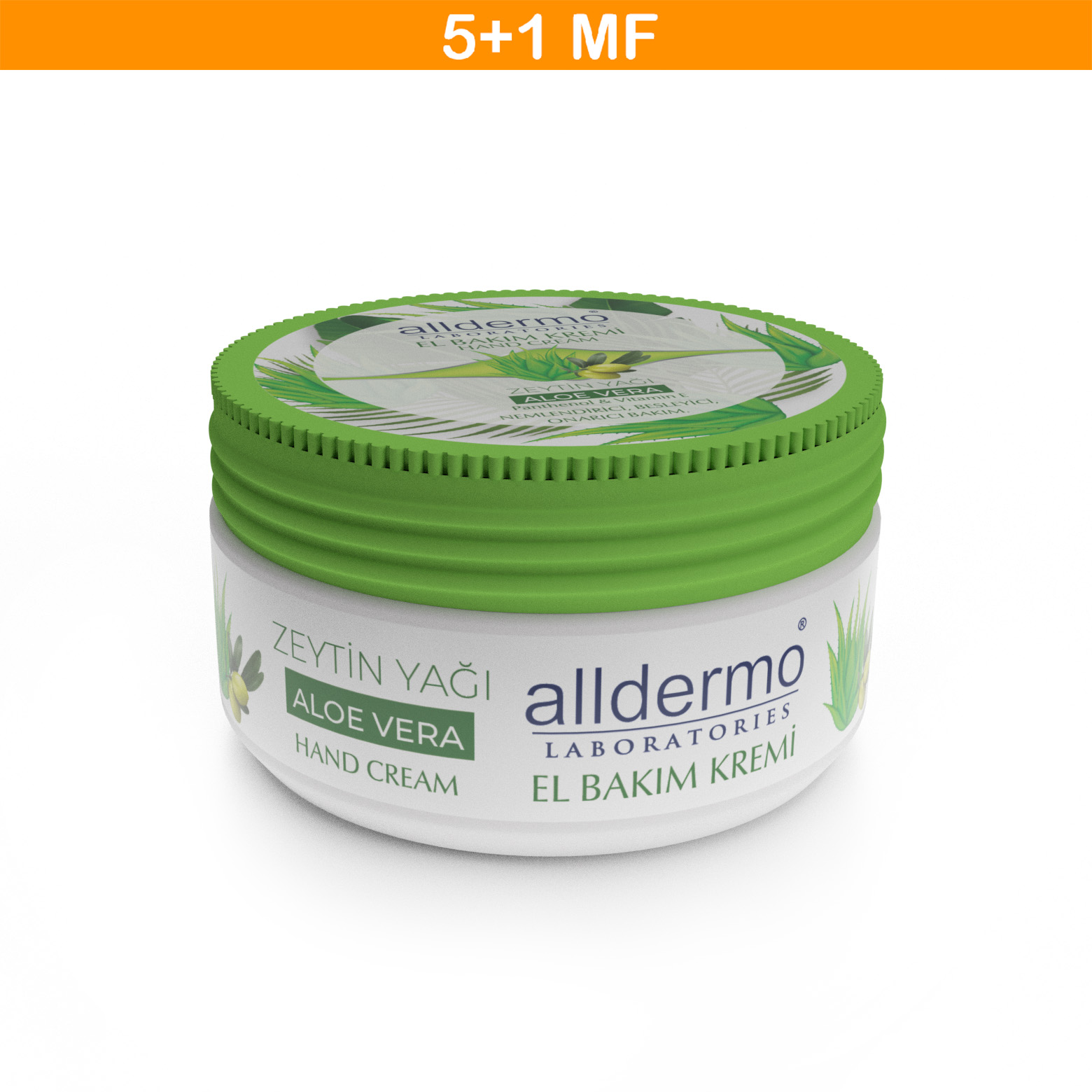 ALLDERMO NEM. EL BAKIM KREM ALOE VERA - ZEYTİN YAĞI (KAVANOZ) 150 ML