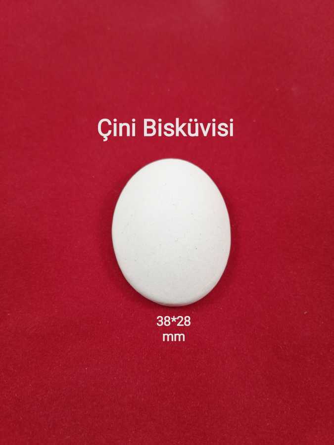 38x28 mm Oval Çini Takı Bisküvisi