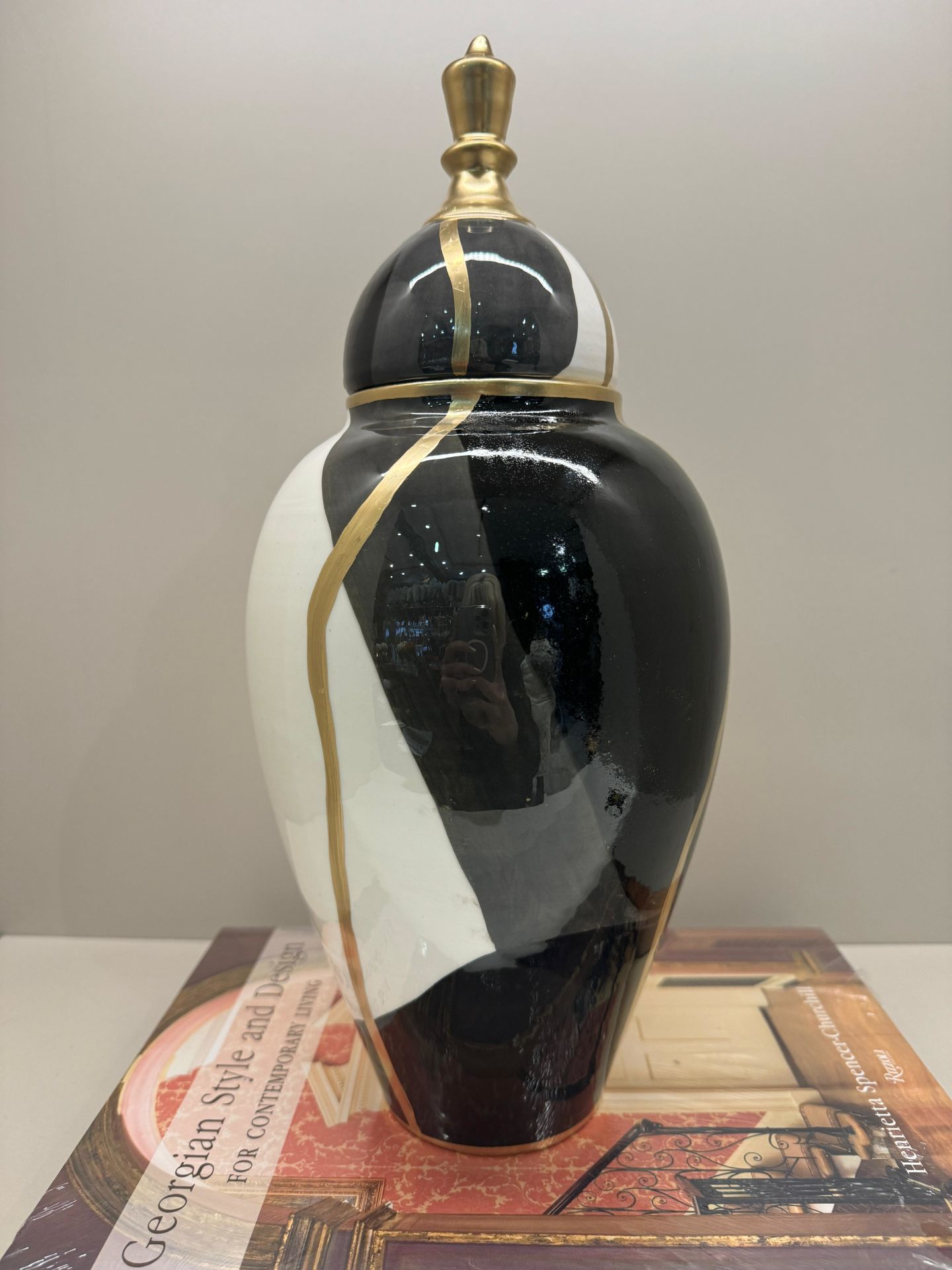 Desenli Gold Detaylı Küp Küçük Boy