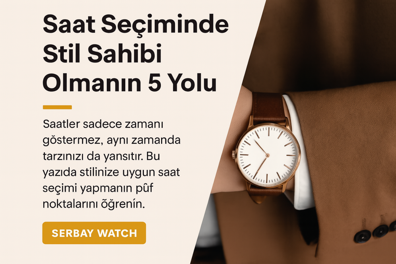 Saat Seçiminde Stil Sahibi Olmanın 5 Yolu