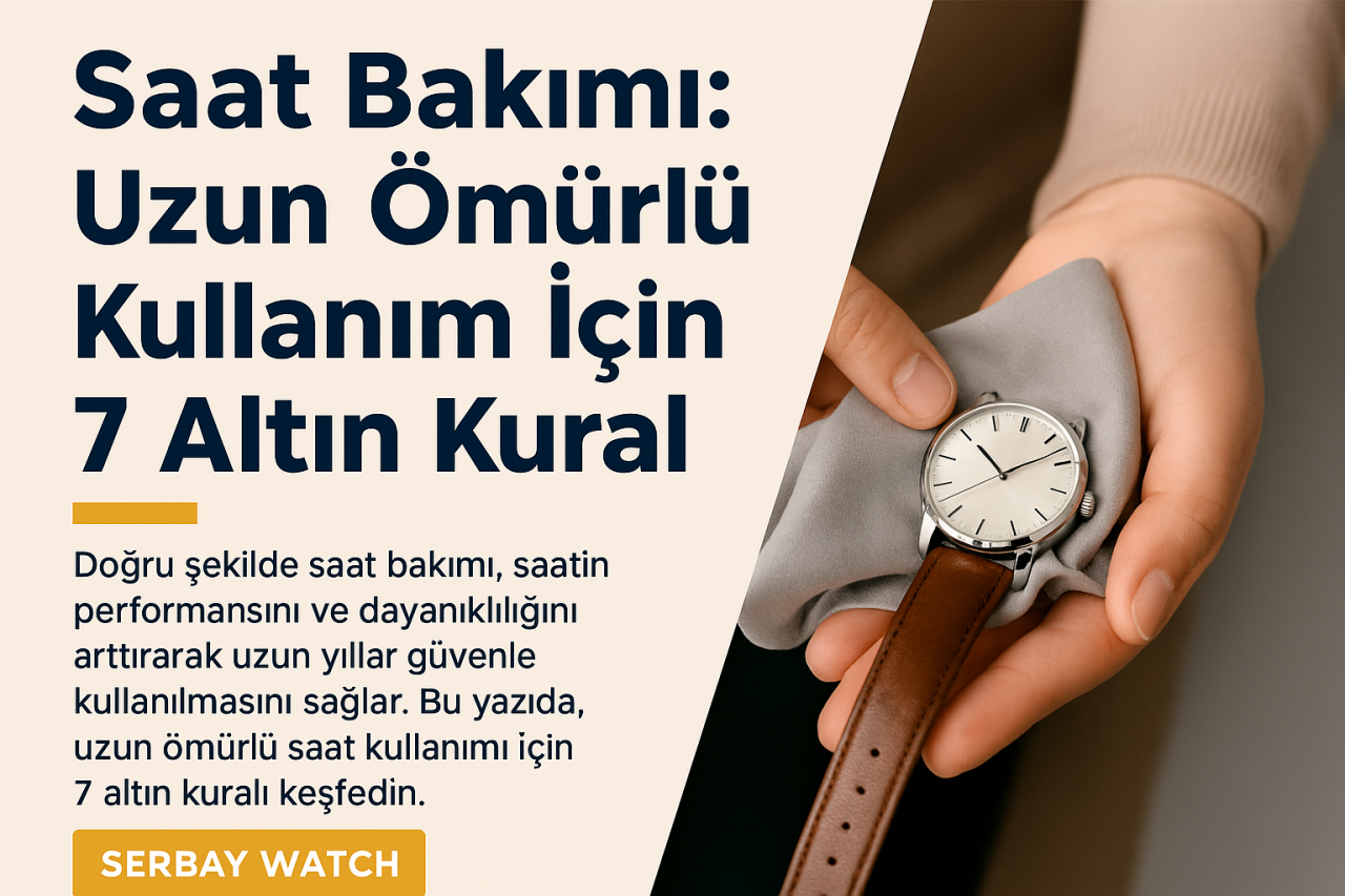 Saat Bakımı: Uzun Ömürlü Kullanım İçin 7 Altın Kural