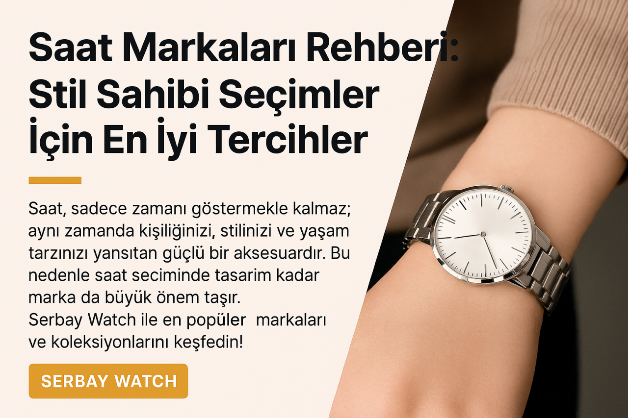 Saat Markaları Rehberi: Stil Sahibi Seçimler İçin En İyi Tercihler