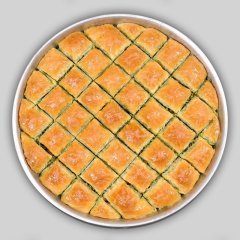 Antep Fıstıklı Özel Kare Baklava 3 KG Tepsi