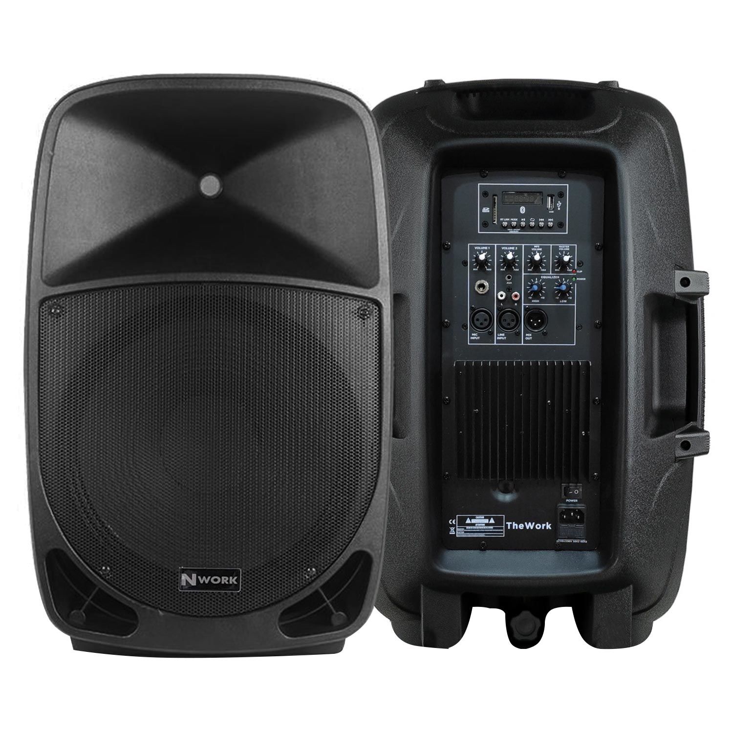 AKTİF KABİN HOPARLÖR 38CM 800W BT/USB/SD/AUX/FM NWORK MC-15A