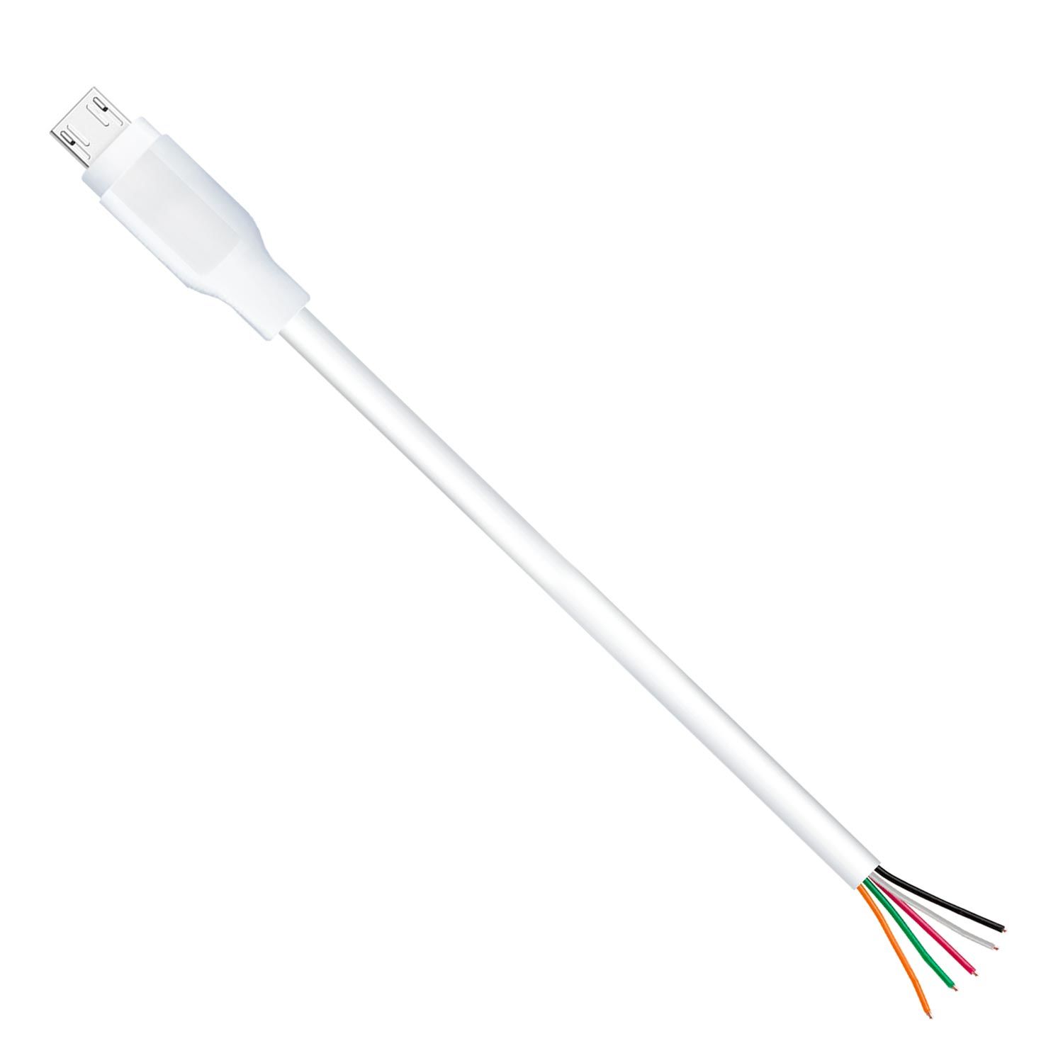 MICRO UÇLU KABLO 5 KABLOLU BİR UCU BOŞ 25CM TURKUAZ