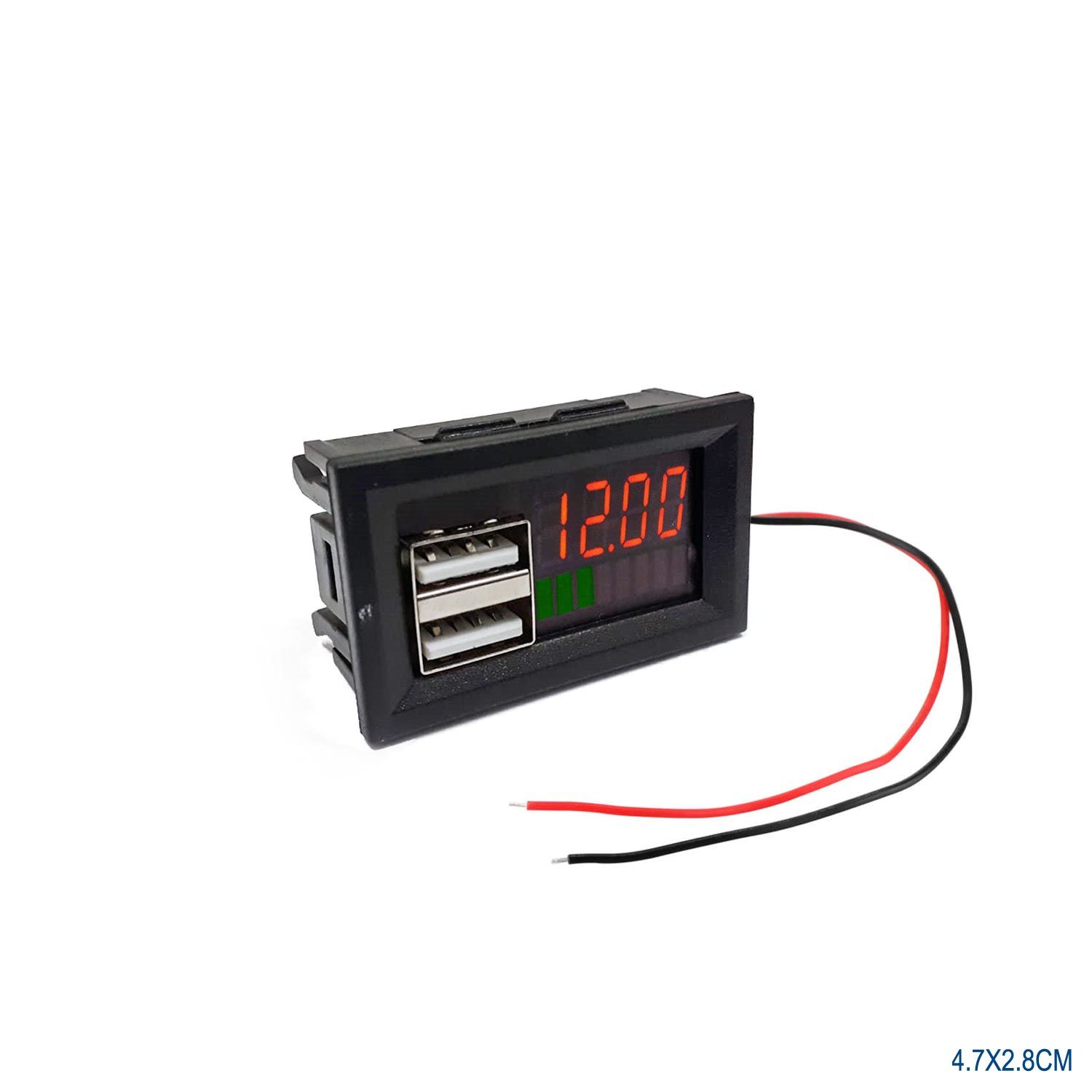 DİJİTAL VOLTMETRE USBLİ 12V