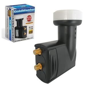 LNB İKİLİ (TWIN) 0.3DB 3D FHD GOLDMASTER RM-206