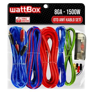 OTO ANFİ KABLO SETİ 8GA 1500W WATTBOX