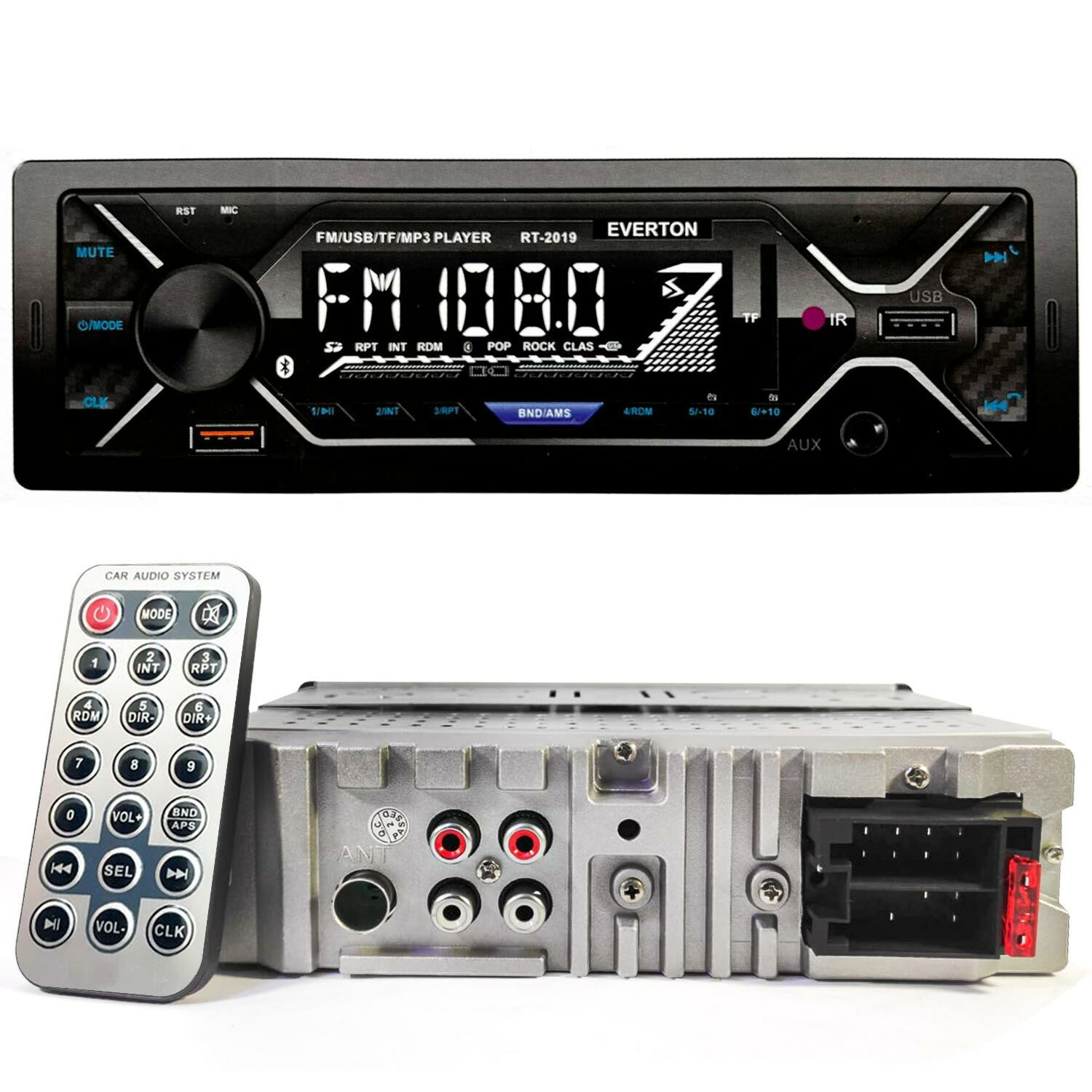 OTO TEYP 4X55W BT/USB/SD/FM/AUX EVERTON RT-2019