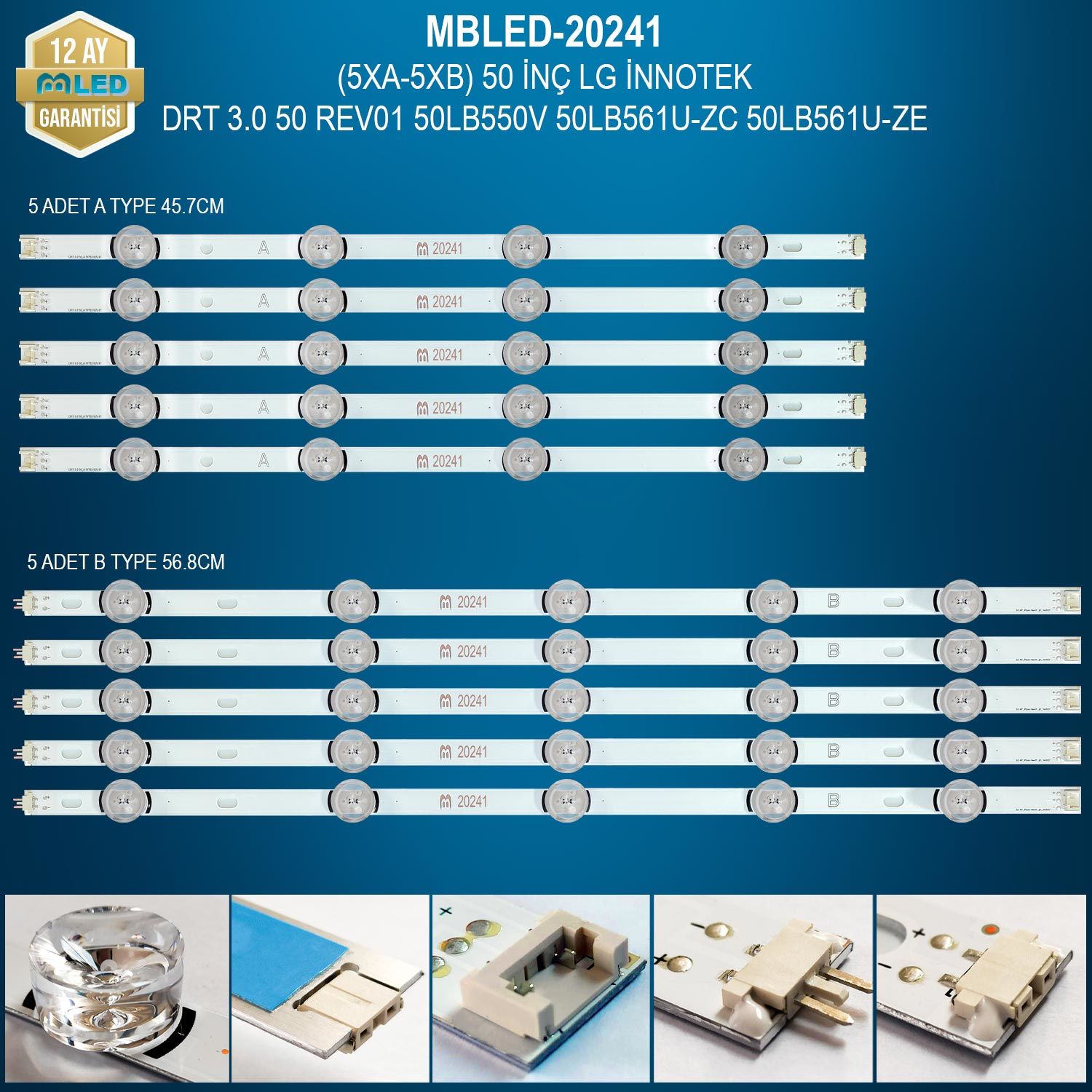 MBLED (5XA-5XB) 50 İnç Lg İnnotek Drt 3.0 50 Rev01 50Lb550v 50Lb561u-zc 50Lb561u-ze