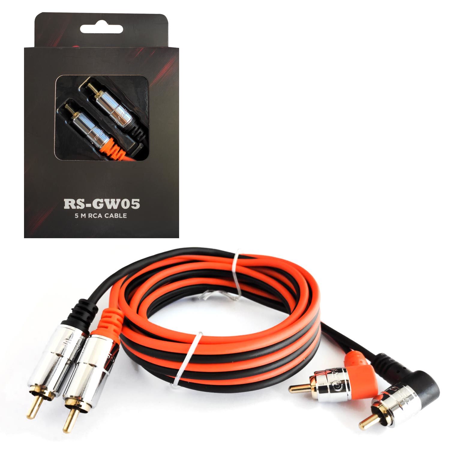 ANFİ KABLOSU 2RCA 2RCA 5MT GOLD REISS RS-GW05