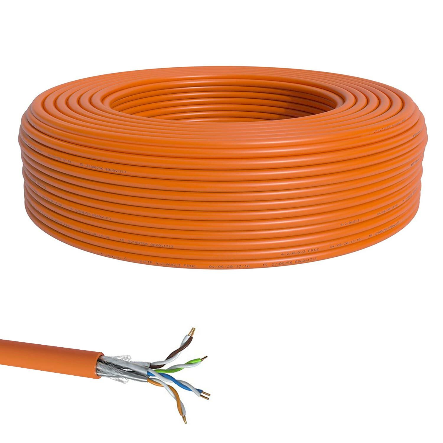 CAT6 KABLO 23AWG 0.51MM 100MT TURUNCU