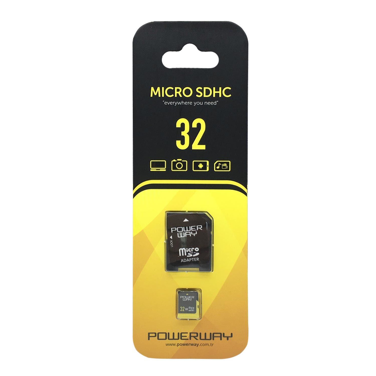 HAFIZA KARTI 32GB MICRO SD POWERWAY