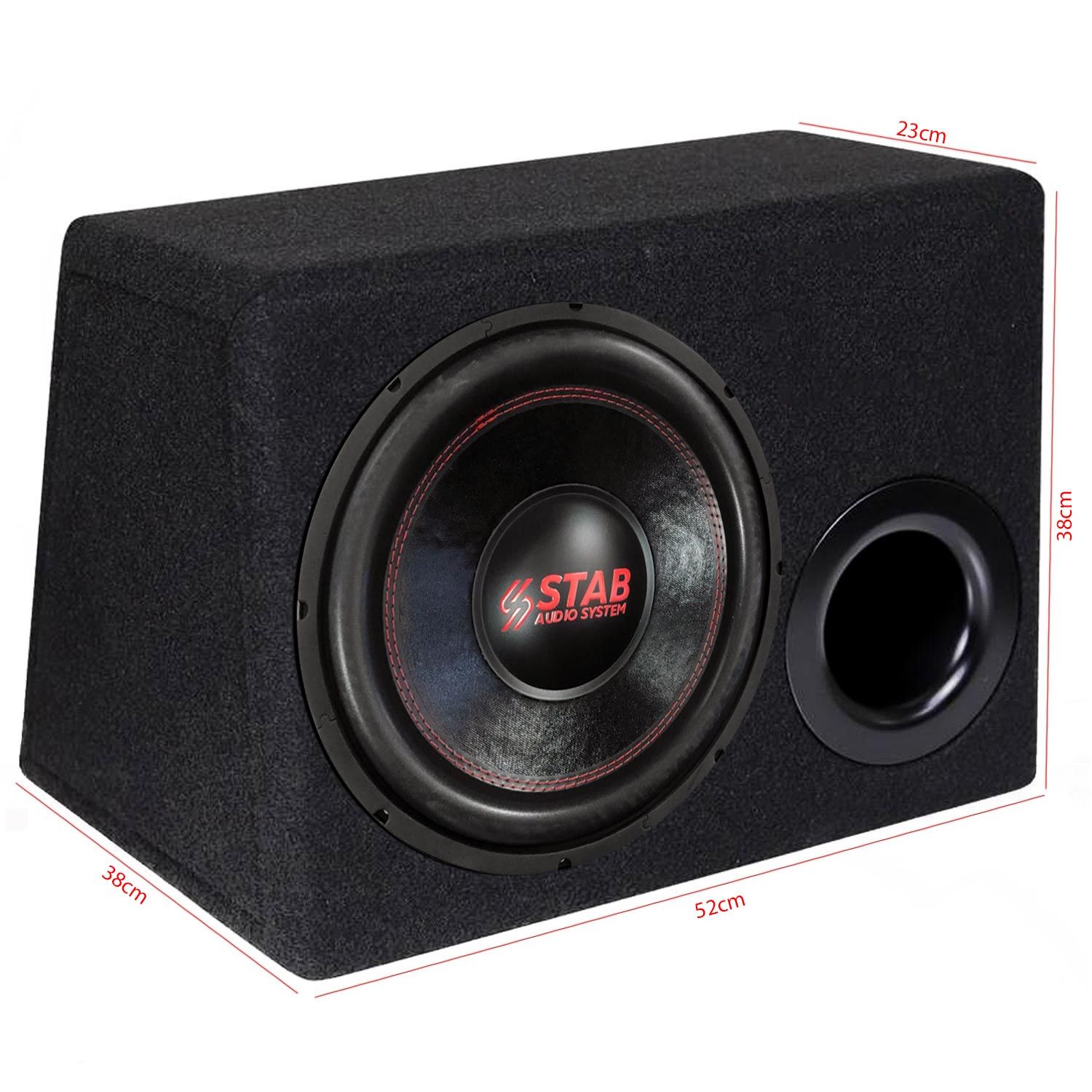 OTO BASS SUBWOOFER KABİNLİ 30CM 1000W STAB ST-12