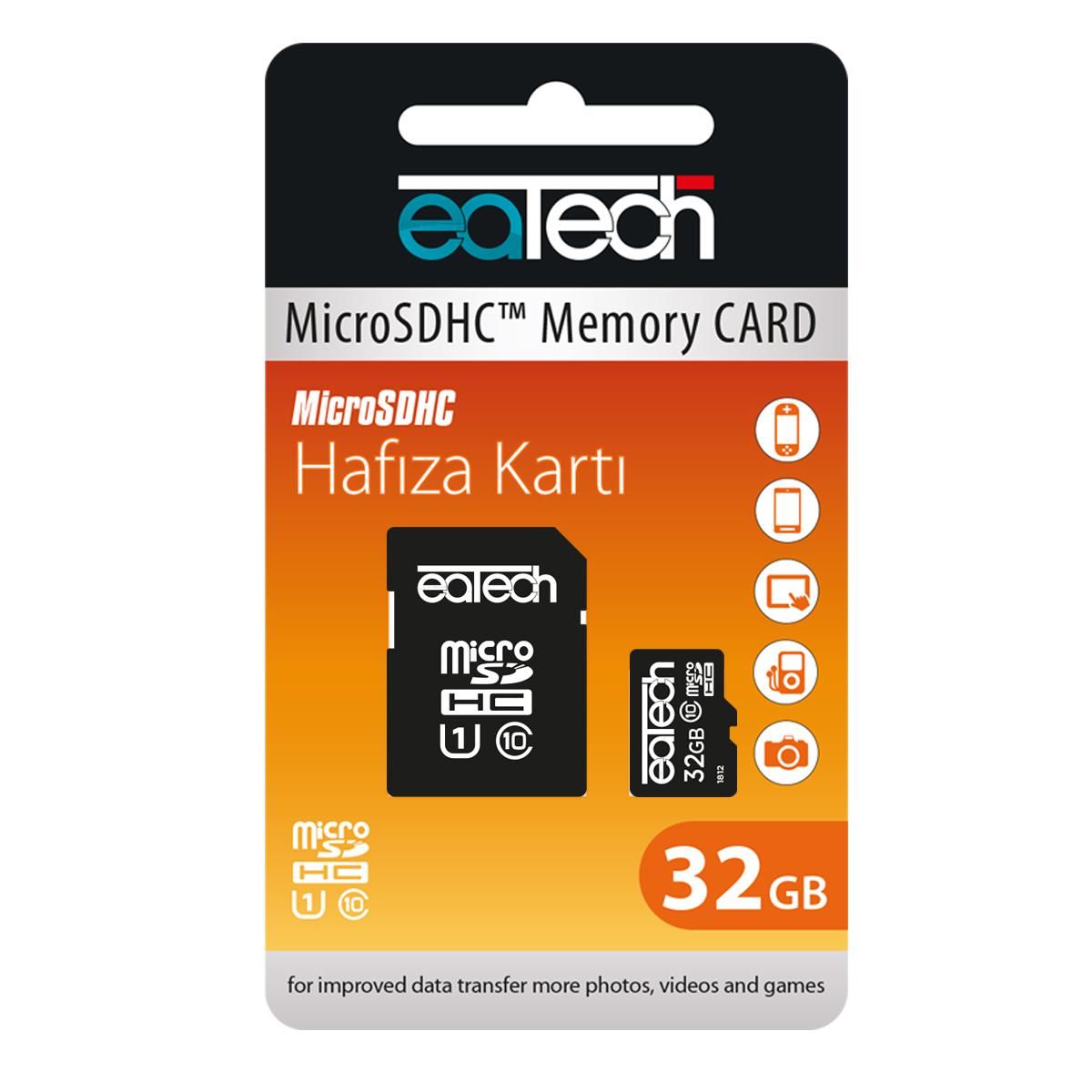 HAFIZA KARTI 32GB MİCRO SD U1 CLASS10 EATECH