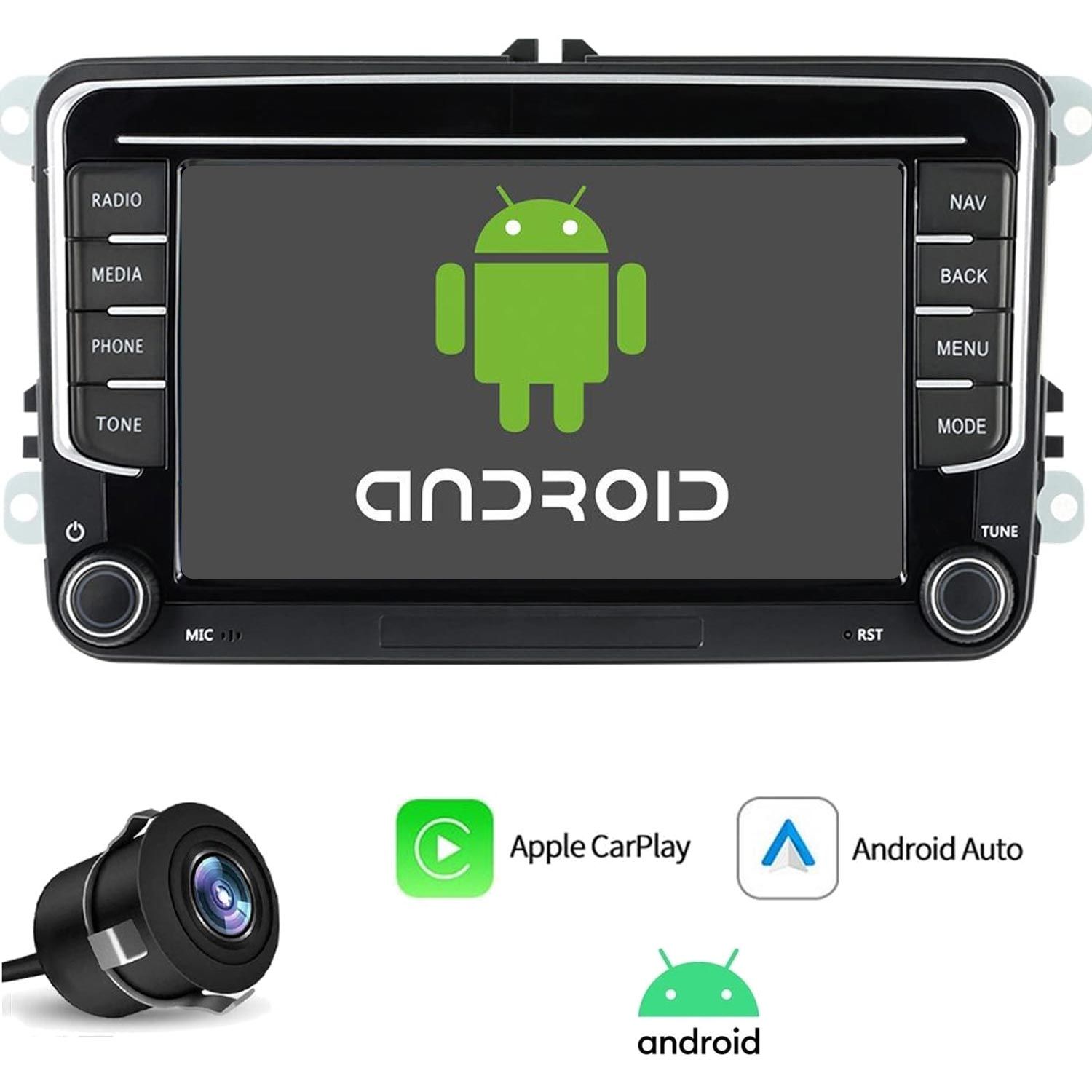 TABLET MULTİMEDYA ANDROID 7 4+64GB CARPLAY VOLKSWAGEN (SOĞUTUCU FANLI DSP İŞLEMCİ) KONFULON