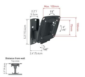 LCD ASKI APARATI HAREKETLİ 26 VESA 100X100 BARKAN E120.B