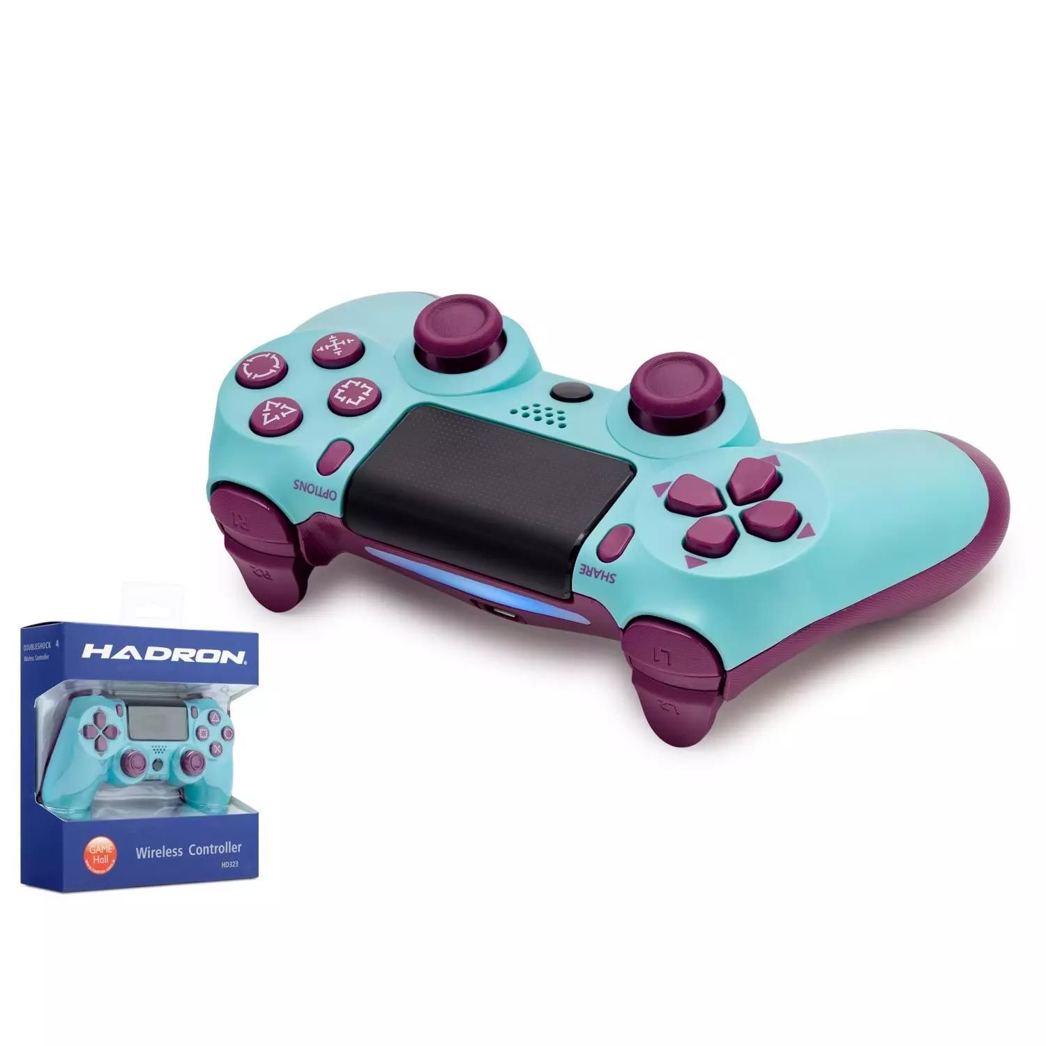 OYUN KOLU GAMEPAD KABLOSUZ PS4 BULETOOTH TURKUAZ HADRON HD-323N