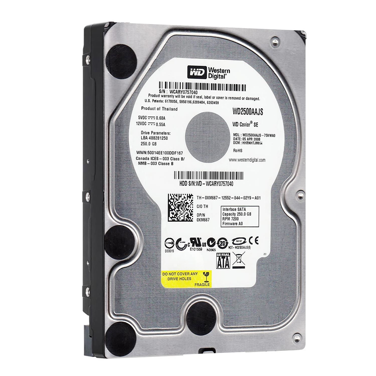 HARDDİSK 250GB 7200RPM SATA3 8MB WESTERN DIGITAL